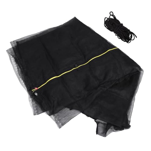 OFFIGAM Rete di Protezione per Trampolino 10 Piedi 6 Aste in Fibra Rete Anticaduta per Letto Saltellante Recinto di Ricambio per Trampolino da Giardino Sicurezza