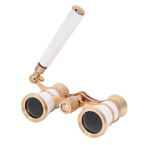 Binoculares compactos 3X25 con asa ajustable blanco miniatura 1