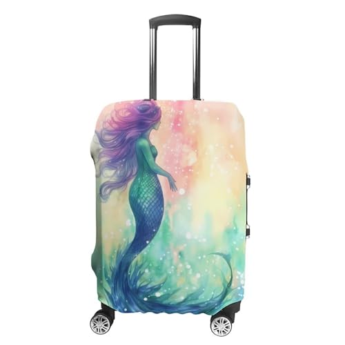 Travel Luggage Cover Beautiful Mermaid Tail Elasticity Washable Baggage Covers Suitcase Protector Fits 18-32 Inch Luggage