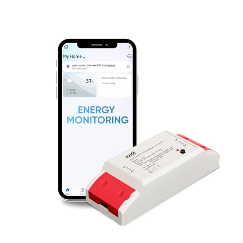 Aziot WiFi + BLE Smart Circuit Breaker - 16Amp, Energy Metering, Compatible with Alexa & Google Assistant, Easy Install, Made in India view 1