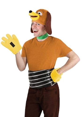Disney Pixar Toy Story Slinky Dog Adult Costume Kit - Hat Neck Band Belt Tail & Gloves Set - Officially Licensed ST