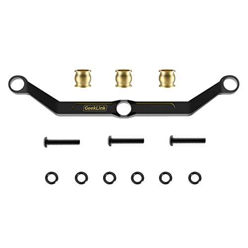 Image of Black Brass Steering Link Upgrade Parts for TRX4M 1 /18 RC Crawler Car