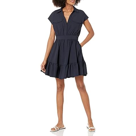 Cinq à Sept Women's Ruthy Dress, Navy, 4 Cover