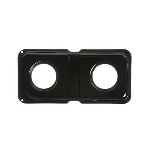 GE WB34K10010 Genuine OEM Porcelain Double Drip Pan (Black) for GE Gas Ranges
