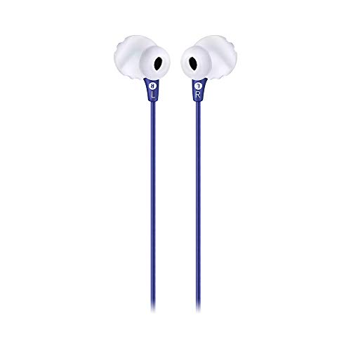Image of JBL Endurance Run, Sports in Ear Wired Earphones with Mic, Sweatproof, Flexsoft eartips, Magnetic Earbuds, Fliphook & TwistLock Technology with Voice Assistant Support for Mobiles (Blue)