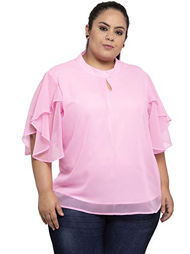 Image of Flambeur Women's Solid Regular Fit Top