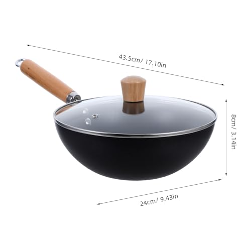 Sartén Wok de Hierro Pequeño Wakauto 24 cm con Tapa miniatura 2