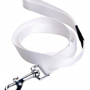 Wouapy Basic Line Lead for Dog 25 mm/1 m, White