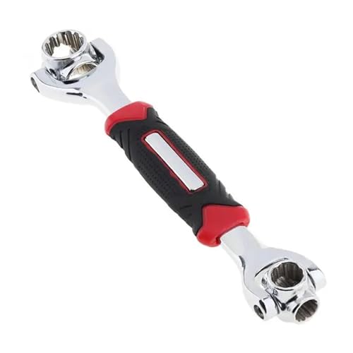 Llave dinamométrica para Coche 48 en 1, 360 Grados, giratoria, 8-19 mm, multifunción, Universal, Llave de Tubo de torsión, 12 Dientes, para reparación de automóviles, Llave de precisión rápida