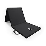NORTHERN Yoga Mat Exercise Fitness Tri-Fold Foam Mat Extra Thick Non Slip Large Padded Stretching Home Gym Equipment Accessory 3 Folding Multi-Purpose Workout with Carrying Handle