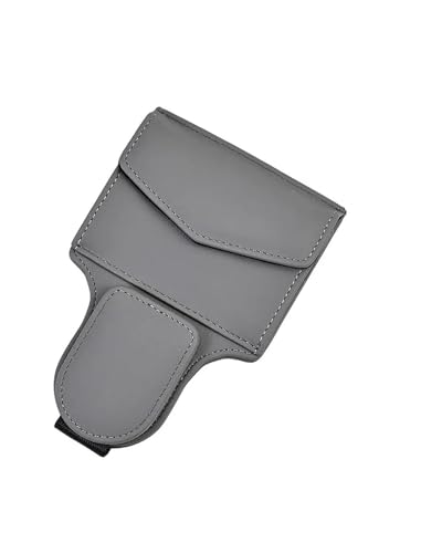 Support de lunettes pour pare-soleil de voiture beige avec clip de fixation universel
