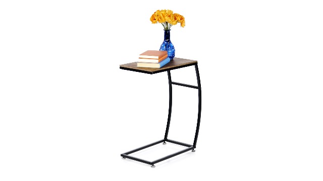 Tavolino Laterale Industriale Relaxdays - Legno E Metallo, 57.5x47.5x25cm - Foto 4