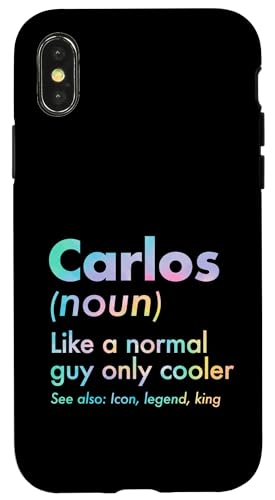 Carlos Like A Normal Guy Only Cooler ���W�F���h�L���O �t�@�[�X�g�l�[�� �X�}�z�P�[�X iPhone X/XS �p