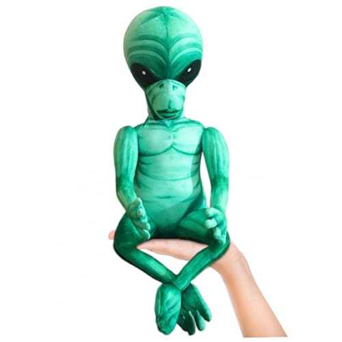 Alien peluche flexible : doudou extraterrestre articulé et jouet doux pour garçon et fille