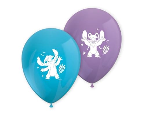 Procos Stitch Printed Latex Party Balloons (8pk)
