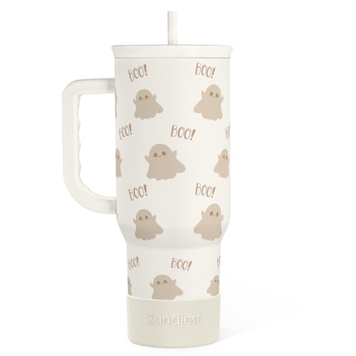 Boo Tumbler with Handle and Straw 40oz – Stainless Sleel