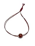 Ethnos Barcelona - Pulsera de Hilo con Piedra Cornalina y Plata. Nudo corredizo.