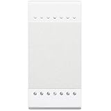 Conmutador Livinglight 16A borne auto, Color: blanco, Número de módulos: 1 módulo, Serie de mecanismos: Livinglight de Bticino