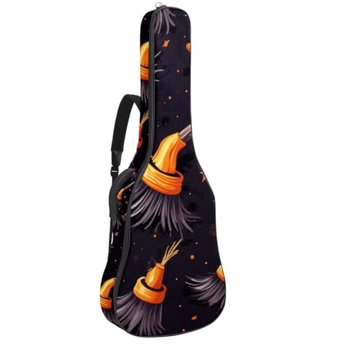 Sac de transport pour guitare acoustique à motif artistique Halloween pour vos déplacements