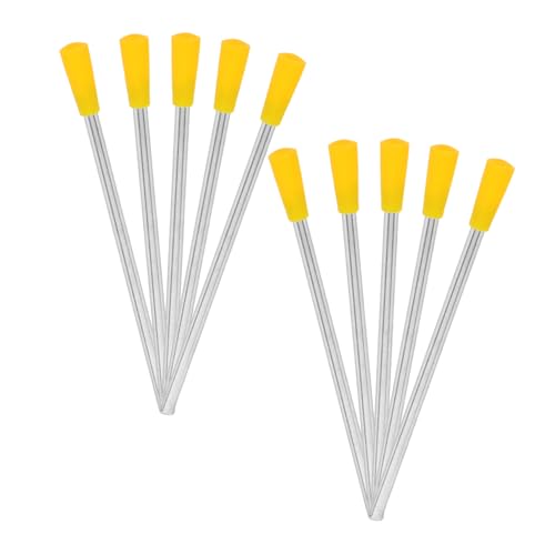 Gogogmee 10 Pezzi Bastoni Triangolari per Percussione Strumenti per Attività per Scuole e Feste