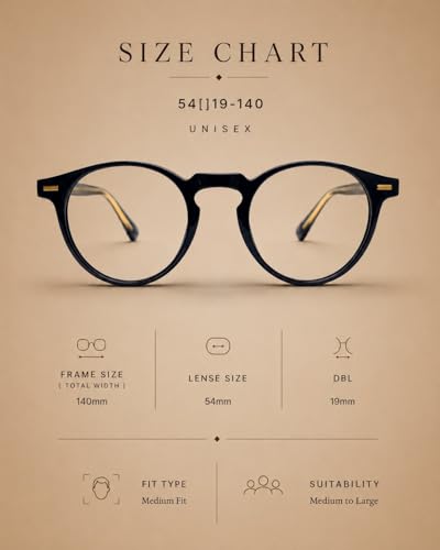 Image of Advanced Amber Blue Light Blocking Glasses for Men & Women, Round 12g Lightweight TR90 Frame, CR39 Lens, Anti-Glare, UV Protection for Computer, Mobile, Gaming & Sleep Support, Black