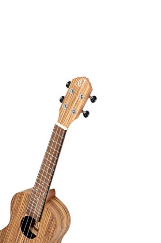 ORTEGA Ukulélé Concert Gaucher avec préampli Série Timber – Zebrawood Naturel + Housse luxe (RFU11ZE-L) - Les Beatles, Paul McCartney, John Lennon, RIngo Starr, George Harrison ORTEGA Ukulélé Concert Gaucher avec préampli Série Timber - Zebrawood Naturel + Housse luxe (RFU11ZE-L) – Image 5