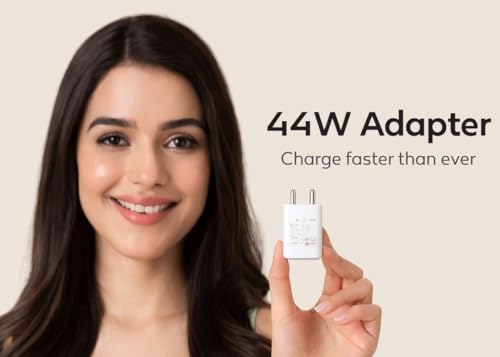Image of Original Charging Adpater 44W USB Type C Wall Charging Brick Compatible with Vivo Y56, Vivo Y100 and Vivo T2 Smartphones (Only Adapter) 44w