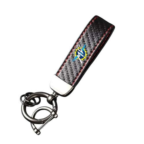 Portachiavi Moto Design in Fibra di Carbonio Pelle per MV Agusta F3 675 800 Brutale 800 1000 Pelle Portachiavi Fibra di Carbonio Accessorio Appassionati di Elegante e Resistente Moto Portachiavi