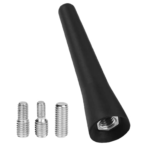 1Pcs Automobile Mast + 3Pcs Screws Car Aerial, Car Antenna, Car Radio Aerial, Car Radio Antenna Mini Car Radio Antenna Small Antenna Car DAB FM Reception Car Aerial Antenna