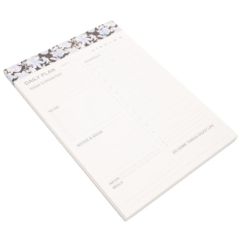 Abaodam Magnetischer Notizblock zur Zeitoptimierung mit Einkaufsliste und to Do Liste aus Papier Weiß Magnetische Befestigung für Kühlschrank für Büro und Klassenzimmer