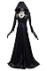 Taeyue Halloween Karneval Mittelalter Kapuzenkleid Cosplay Kostüm Outfits Halloween Anzüge Damen Schwarz XL