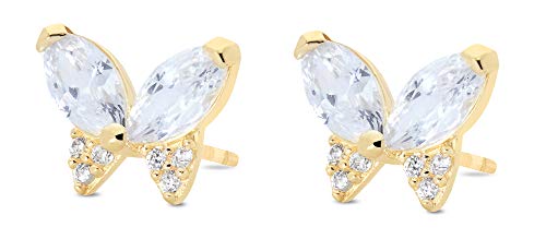 Milla Solid 100% Real 14K Gold Stud Earrings| All Day Wear | Hypoallergenic | Multiple Styles and Trends For All Occasions