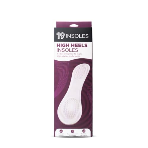 Image of High Heel Insoles for Women, Full Length Extra Soft Gel Feet Protector, Cushion Pad for Support, Pain Relief, Increased Comfort, Anti-Slip Grip, Ideal for All Heels (Pack of 1)
