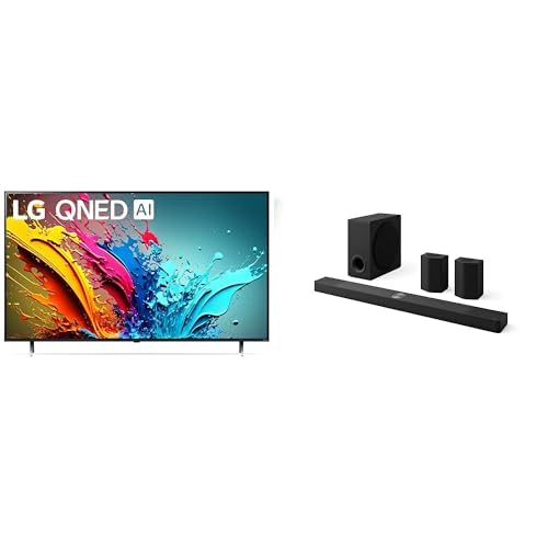 Image of LG 75 inch QNED85T 4K Smart TV Bundle 9.1.5ch OLED evo Soundbar with Rear Surround Speakers (2024)