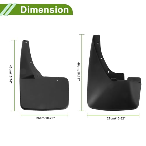 Image of Mud Flaps Splash Guards for Cadillac Escalade 2012-2019 Front and Rear Mud Guards 1 Set