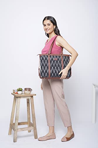 ZOUK Vegan Leather Women's Office Bag for 15.6 inch Laptop, MacBook - Image 4