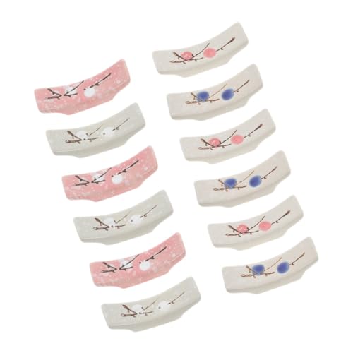 ノーブランド品 12個 和風製箸置き スプーン フォーク対応カトラリーホルダー 滑らかで手入れ簡単 家用ダイニングテーブル整理整頓用