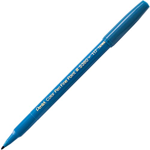 Image of Pentel Arts Color Pen, Steel Blue, Box of 12 (S360-117)