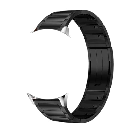 [XGYOMVB] �E�H�b�`GT6/GT5/GT4 46MM�Ή��X�e�����X�X�`�[���X�g���b�v �E�H�b�`GT6Pro/GT5Pro 46mm�p�X�}�[�g�E�H�b�`�A�N�Z�T���[(Black,GT6pro GT5pro 46mm)