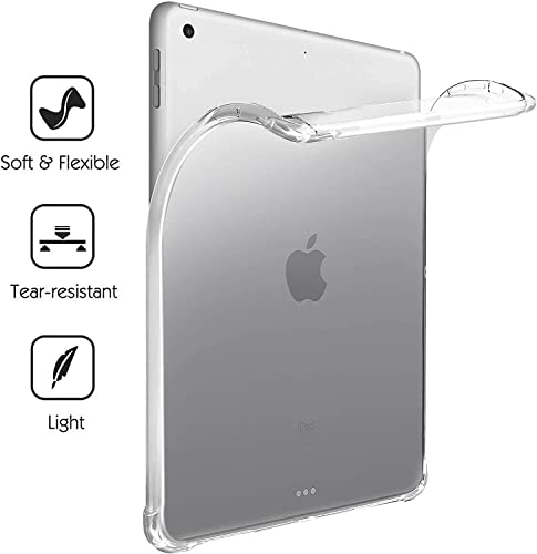 Apple iPad 9.7" 2017/2018/Air 1/Air 2 9.7'' Case, Transparent Slim Silicone Soft TPU Table Case Shock Absorption - Image 2