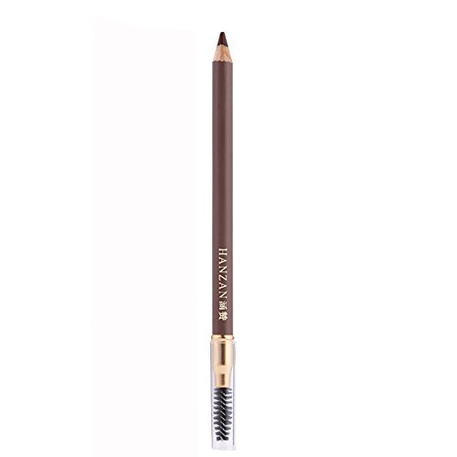 1 pcs Makeup Eyebrow Enhancer 12H Long Lasting Sweat &Waterproof Eyebrow Pencil Pen Dark Brown Eye Brow Pencil 5 Colors to Choose (1# Black)