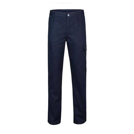 Velilla 103003 Pantalon multipoches 100% coton, bleu marine, taille 48