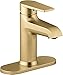 KOHLER 97061-4-2MB Hint Single Control with Escutcheon Faucet, Vibrant Brushed Bronze