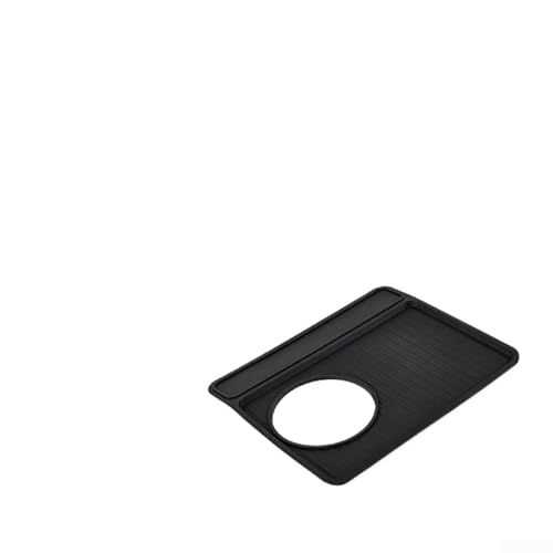 Tapis de machine à café pour Breville 870/880, tapis de rangement d'isolation thermique en silicone pour tamper, porte-filtre et accessoires de café (noir)
