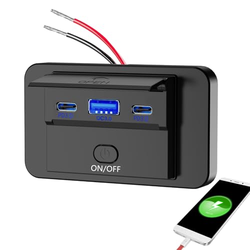 Cargador De Coche Para Teléfono Móvil,Accesorios De Carga Auto Con 3 Puertos,Adaptador De Alimentación De Coche De 3 Puertos - Para Vehículos Camping-Car Camión Sedan Pick-Up Smartphone Tablets Ord