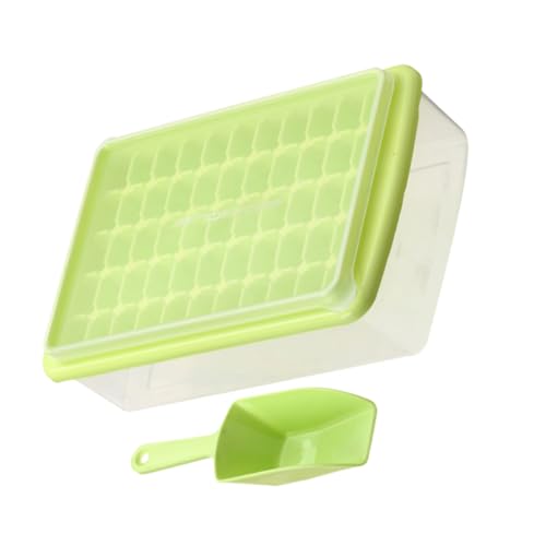 Molde para cubitos de hielo plástico con tapa y cuchara miniatura 1