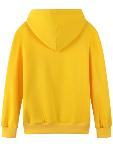 Image of Spring&Gege Youth Solid Fleece Hoodies Soft Full Zip Hooded Sweatshirts for Children (3-12 Years)