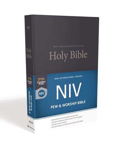 Niv, Pew And Worship Bible, Hardcover, Blue: New International Version, Blue, Pew & Worship Bible