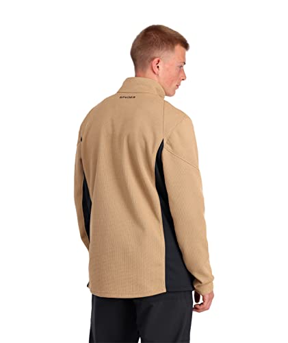 Image of Spyder Men's Bandit Hybrid 1 /2 Zip Fleece Ski Mid Layer Sweater Jacket