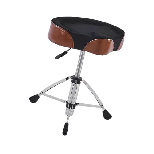 DeeRace ドラムスローン ドラムスツール 柔らかく高さ調節可能 快適 頑丈 ポータブル バイクスタイル 滑り止め脚付き ドラムチェア
